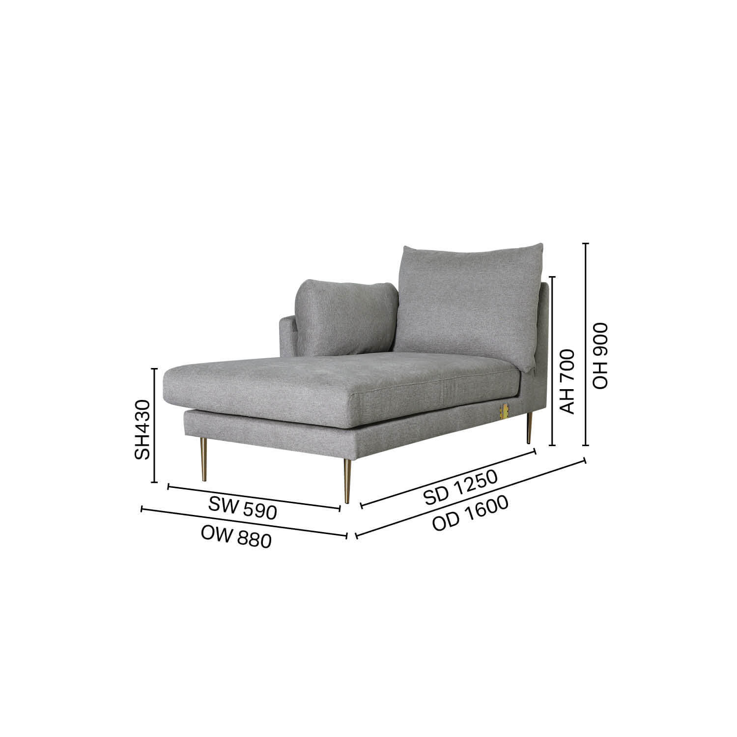 Ginette Chaise Sofa